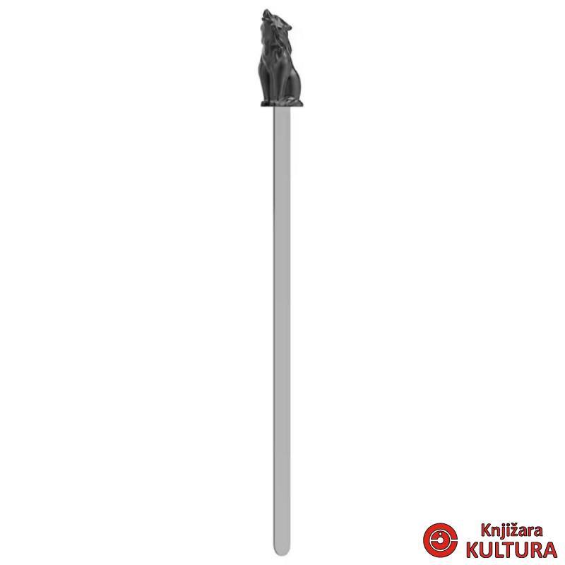 OBILJEŽIVAČ STRANICA 3D METALNI - Wolf   - Matt bullet finish 