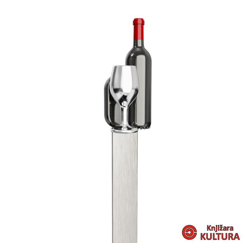 OBILJEŽIVAČ STRANICA 3D METALNI - Wine Bottle 