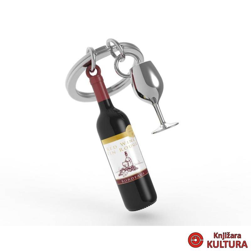 PRIVJESAK ZA KLJUČEVE METAL-PARTY FOODIE- wine bottle 