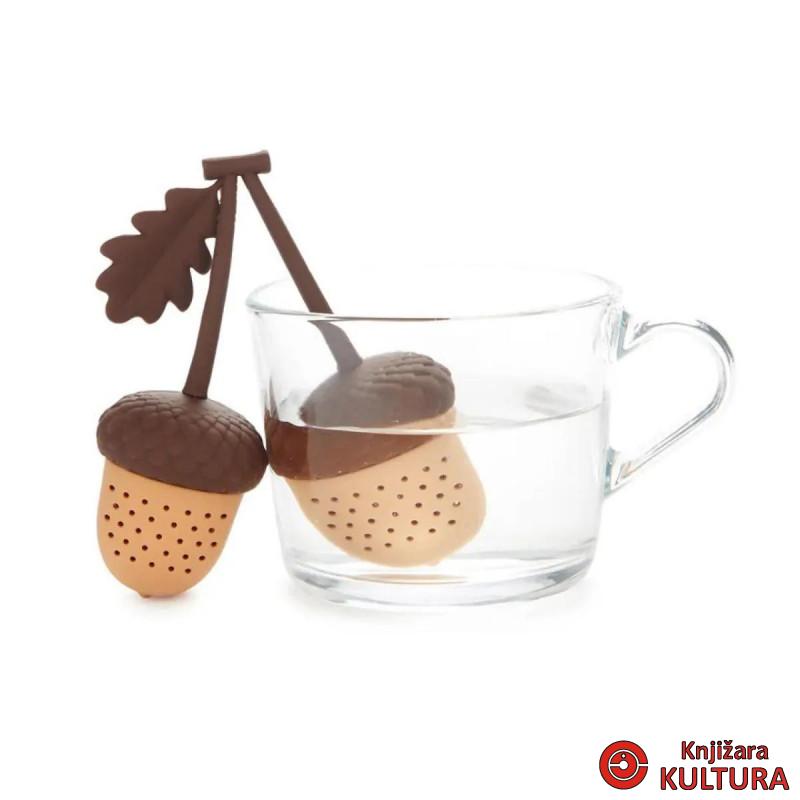 INFUZER ZA ČAJ ACORN BROWN DOUBLE SILIKON 