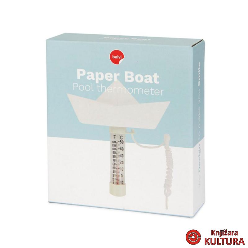 TERMOMETAR ZA BAZEN PAPIR BOAT WHITE PLASTI 