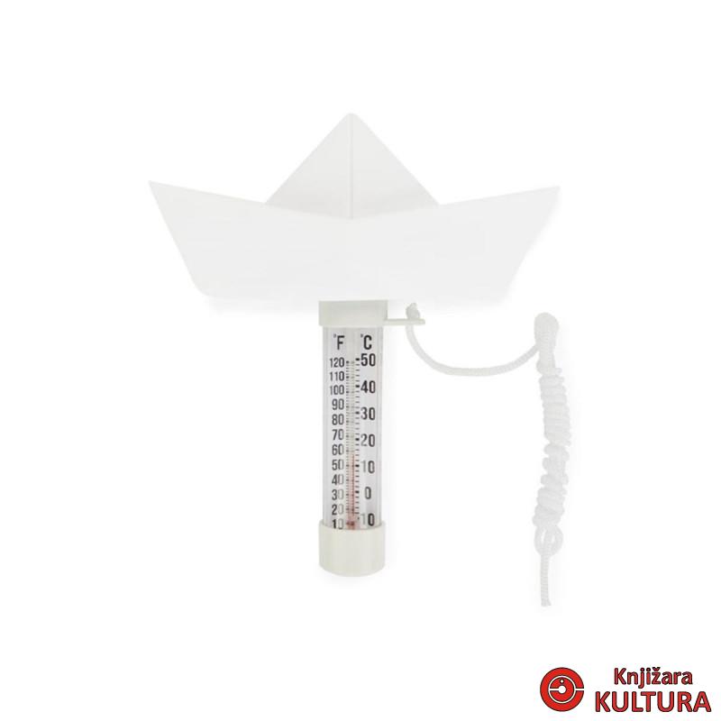 TERMOMETAR ZA BAZEN PAPIR BOAT WHITE PLASTI 
