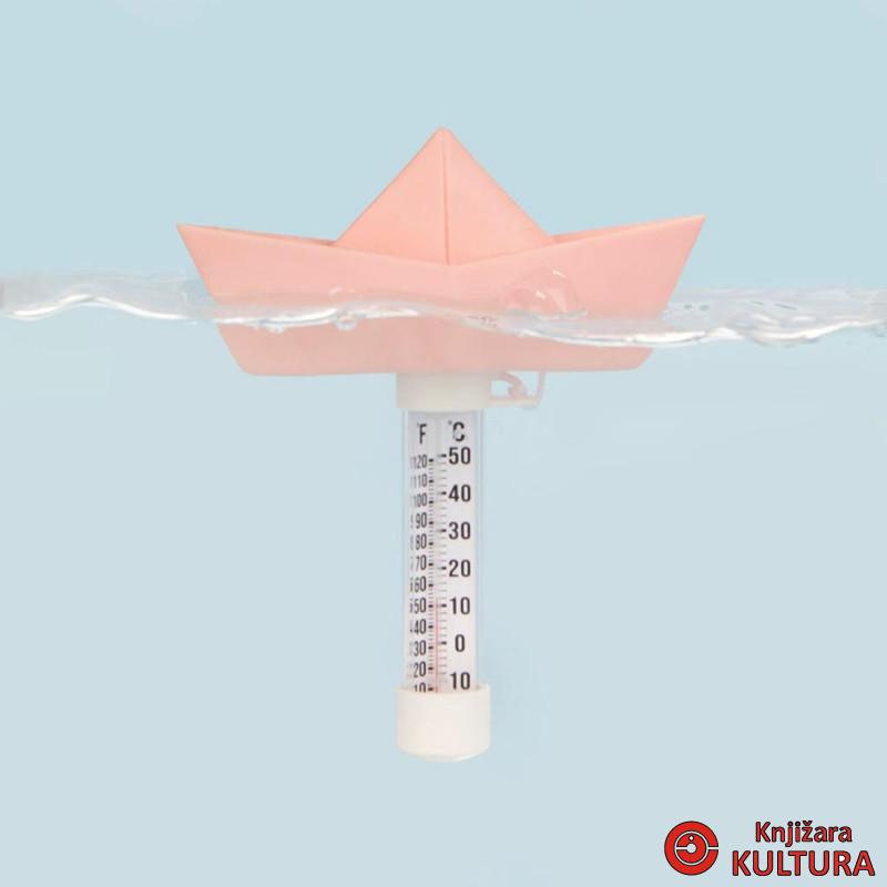 TERMOMETAR ZA BAZEN PAPIR BOAT PINK PLASTIKA 