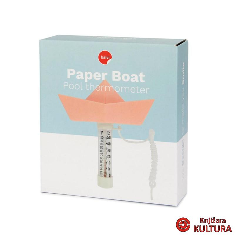 TERMOMETAR ZA BAZEN PAPIR BOAT PINK PLASTIKA 
