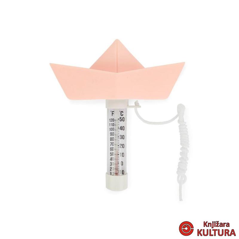 TERMOMETAR ZA BAZEN PAPIR BOAT PINK PLASTIKA 
