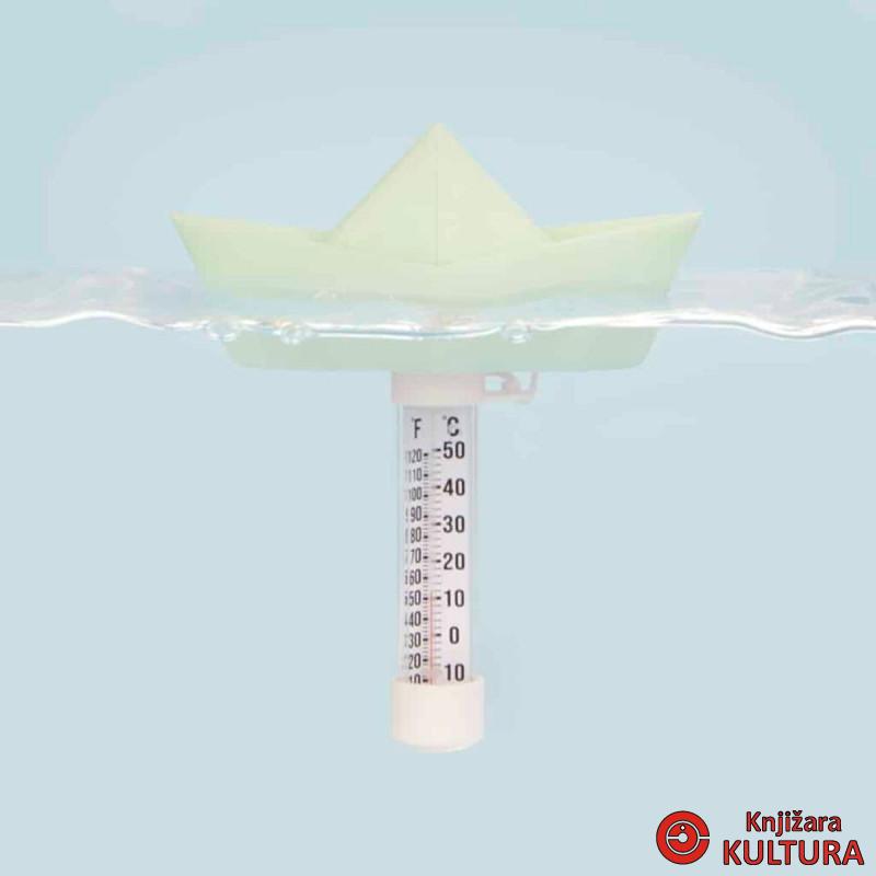 TERMOMETAR ZA BAZEN PAPIR BOAT TURQUOISE PL 