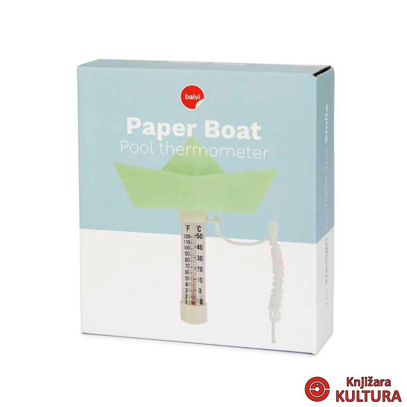 TERMOMETAR ZA BAZEN PAPIR BOAT TURQUOISE PL 