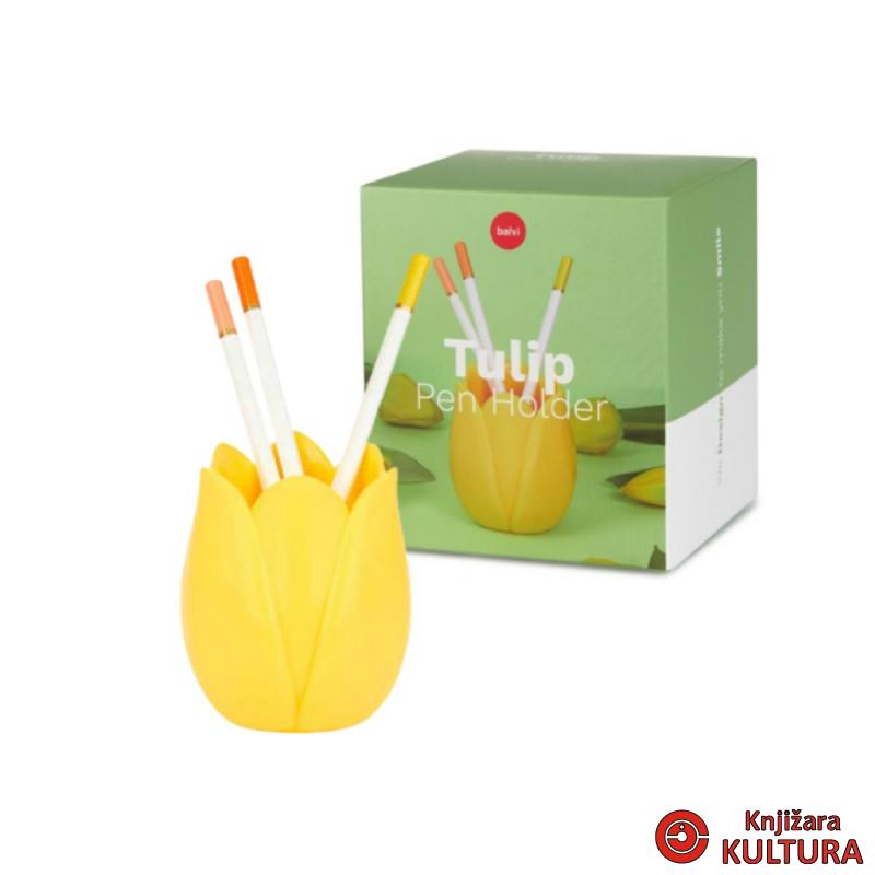 DRŽAČ ZA OLOVKE TULIP YELLOW 