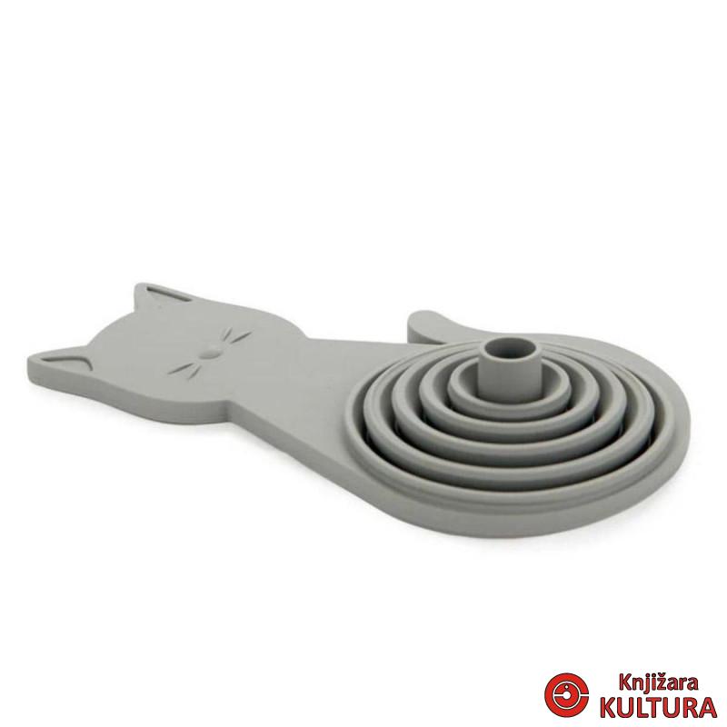 LIJEVAK MEOW GRAY MAGNET SILIKON 