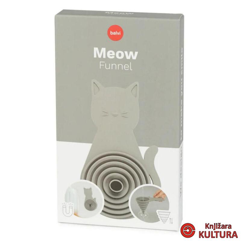 LIJEVAK MEOW GRAY MAGNET SILIKON 