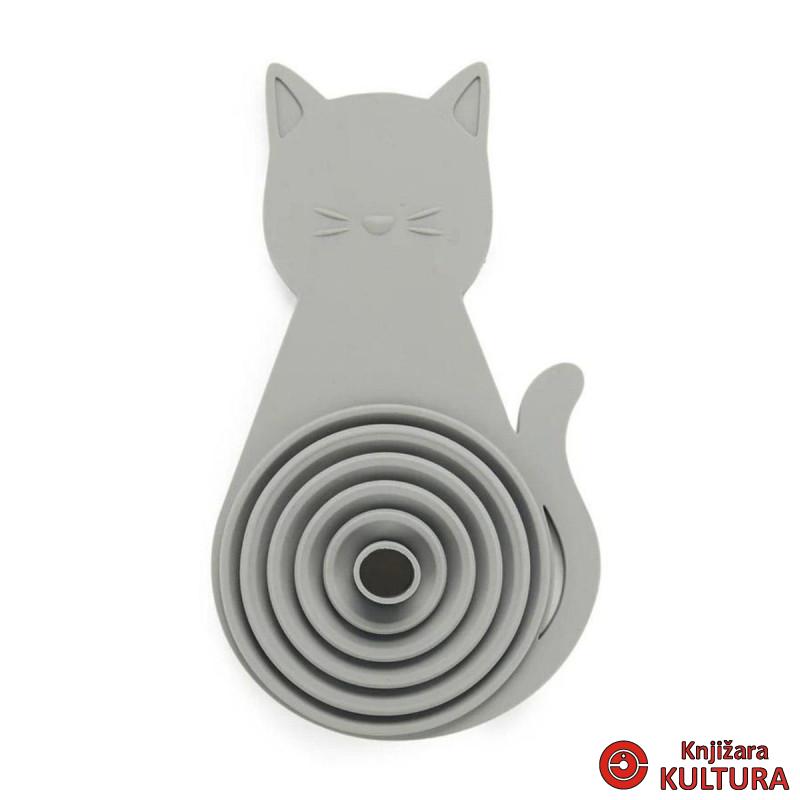 LIJEVAK MEOW GRAY MAGNET SILIKON 