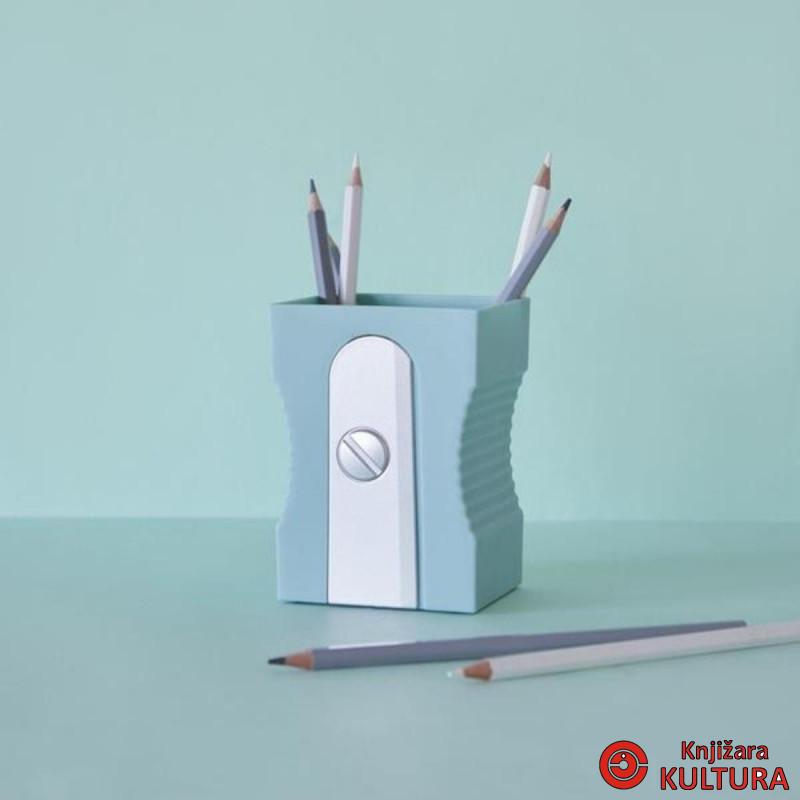 DRŽAČ ZA OLOVKE SHARPENER TURQUOISE PLASTIKA 