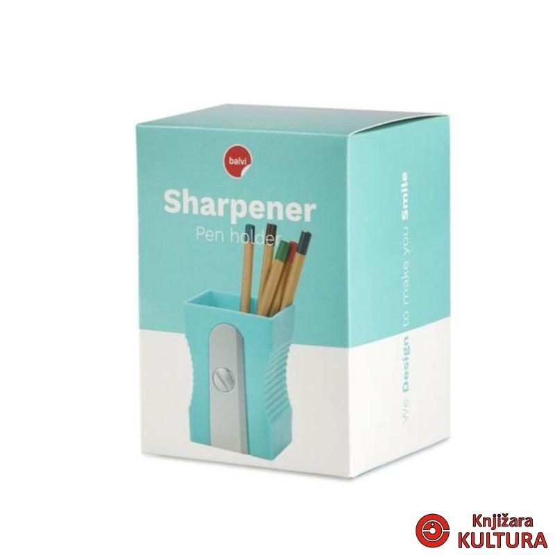 DRŽAČ ZA OLOVKE SHARPENER TURQUOISE PLASTIKA 