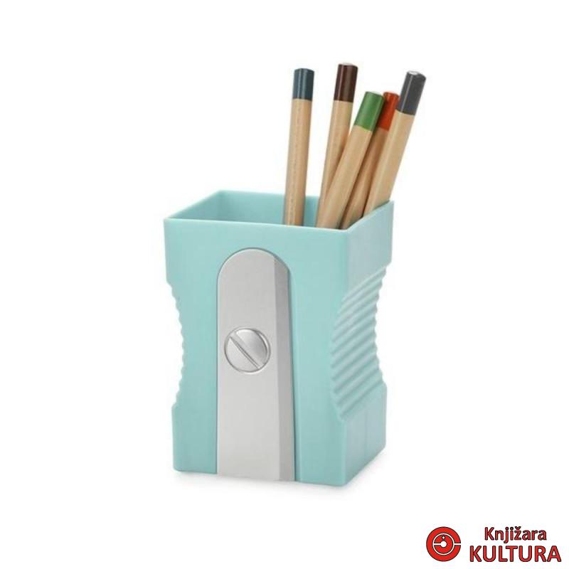 DRŽAČ ZA OLOVKE SHARPENER TURQUOISE PLASTIKA 