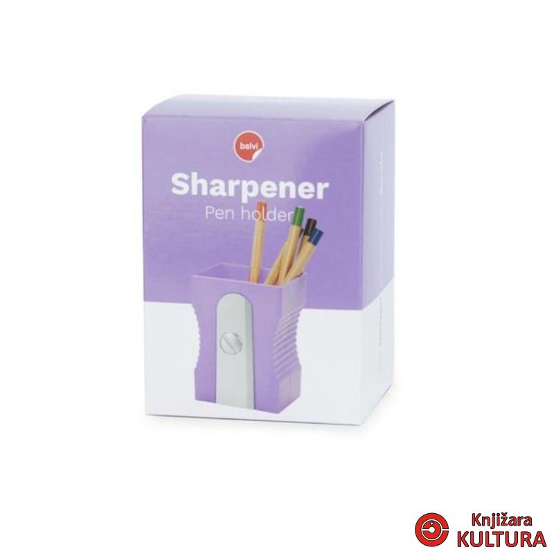DRŽAČ ZA OLOVKE SHARPENER MAUVE PLASTIKA 