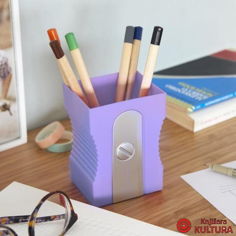 DRŽAČ ZA OLOVKE SHARPENER MAUVE PLASTIKA 