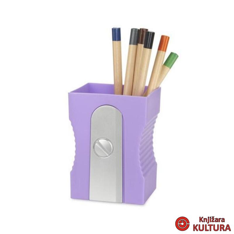DRŽAČ ZA OLOVKE SHARPENER MAUVE PLASTIKA 