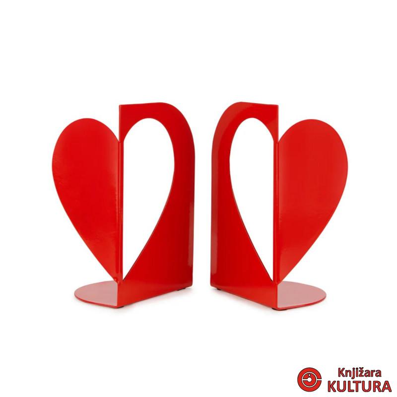 DRŽAČ ZA KNJIGE LOVE RED METAL 