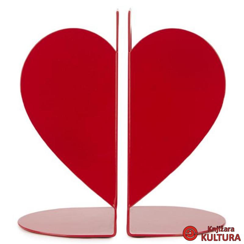 DRŽAČ ZA KNJIGE LOVE RED METAL 