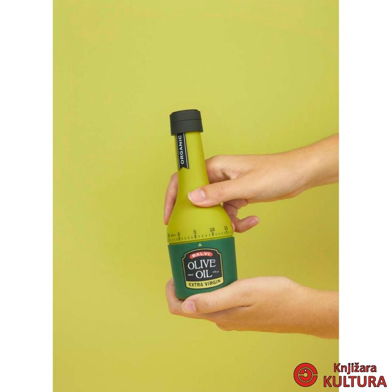 TAJMER OLIVE OIL GREEN PLASTIKA 