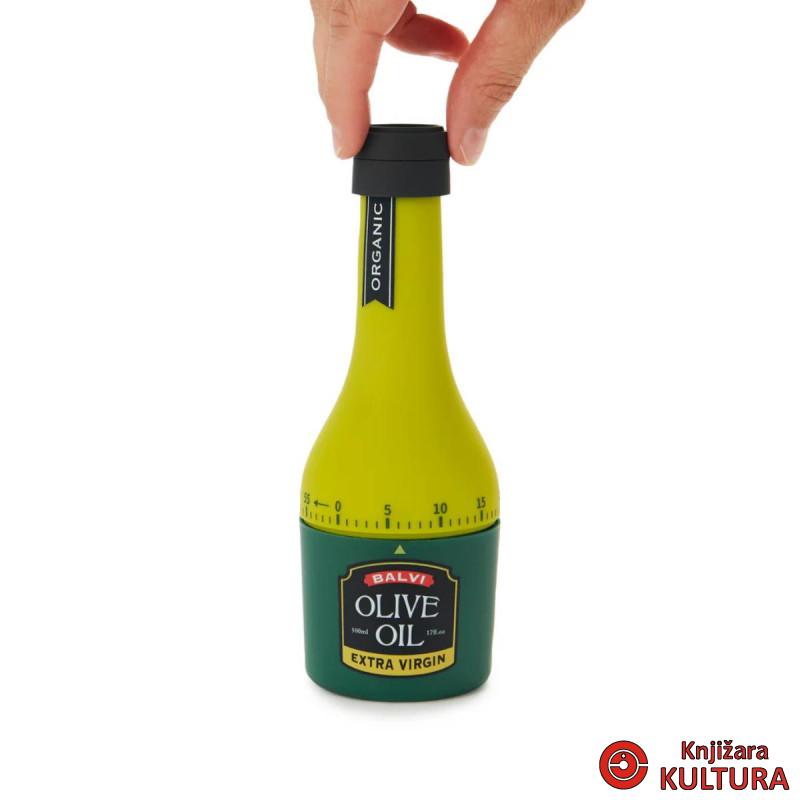 TAJMER OLIVE OIL GREEN PLASTIKA 