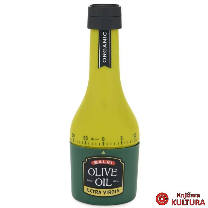TAJMER OLIVE OIL GREEN PLASTIKA 