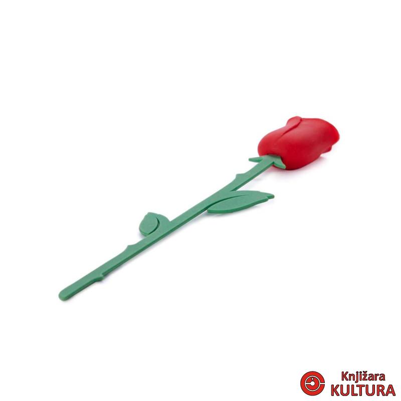 OBILJEŽIVAČ STRANICA ROSE RED PLASTIKA 