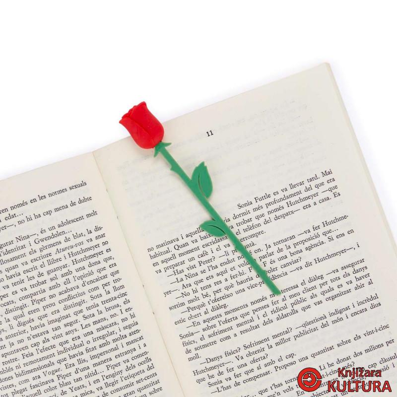 OBILJEŽIVAČ STRANICA ROSE RED PLASTIKA 