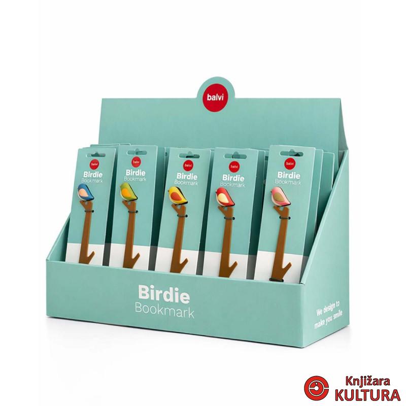 OBILJEŽIVAČ STRANICA BIRDIE ASSORTED COLOURS DISPLAY 