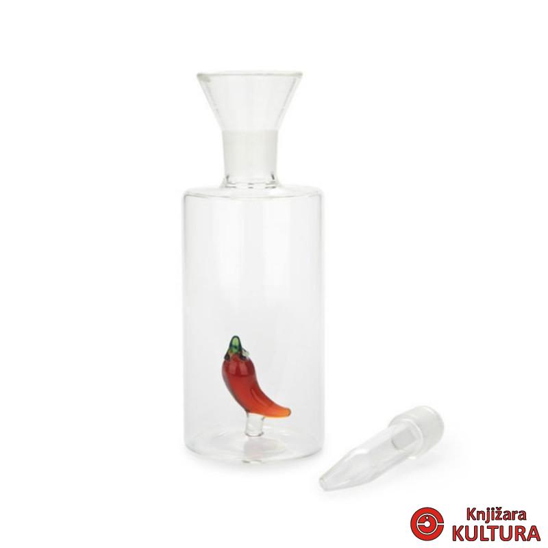 BOCA ZA ULJE/ZAČINE CHILLI 350 ML NO DRIP STAKLO 