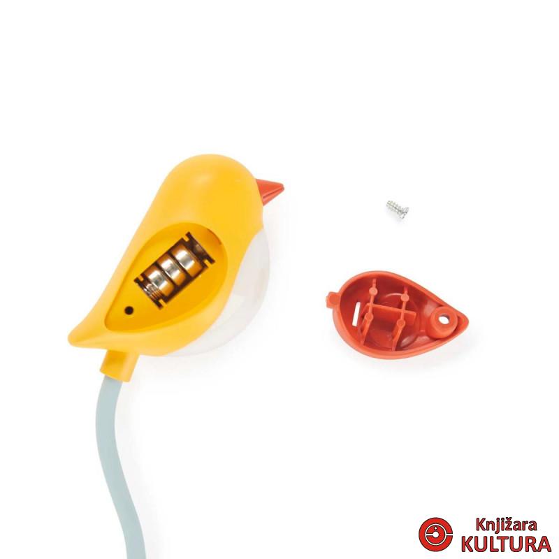 LAMPA ZA KNJIGU BIRDIE YELLOW PLASTIKA 