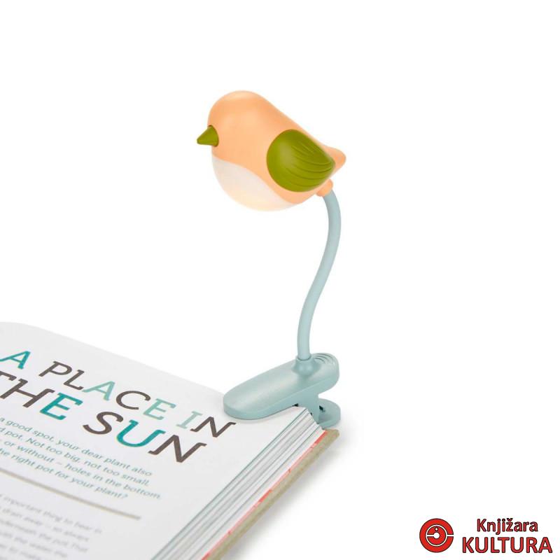 LAMPA ZA KNJIGU BIRDIE PINK PLASTIKA 