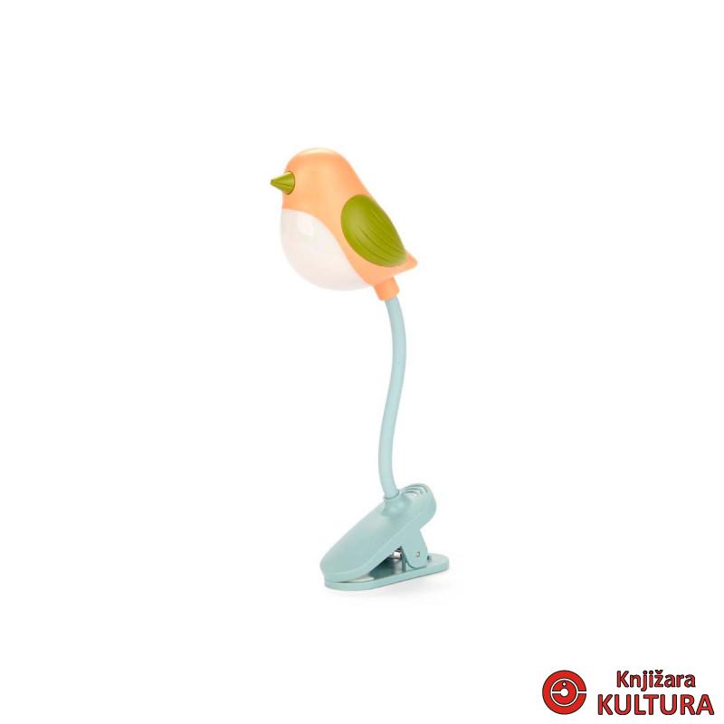 LAMPA ZA KNJIGU BIRDIE PINK PLASTIKA 