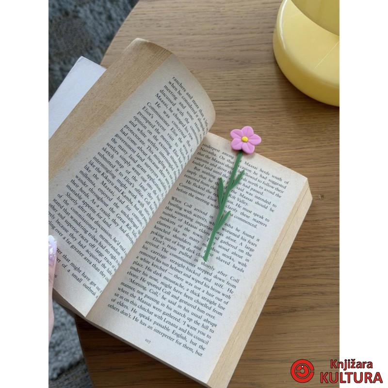 OBILJEŽIVAČ STRANICA WILD ROSE PINK PLASTIKA 