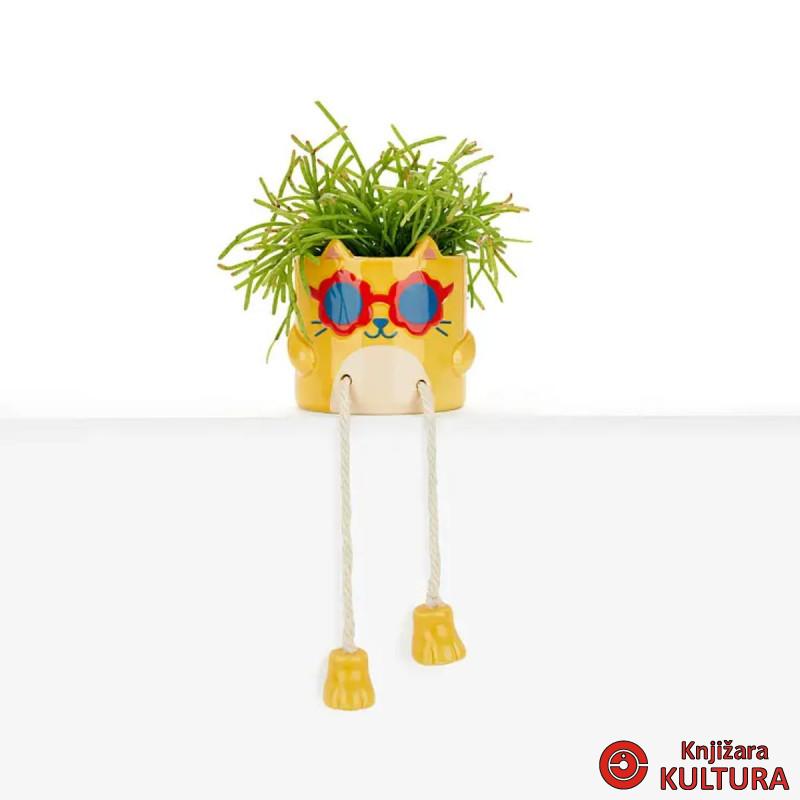 MALA SAKSIJA ZA CVEĆE COOL CAT YELLOW 