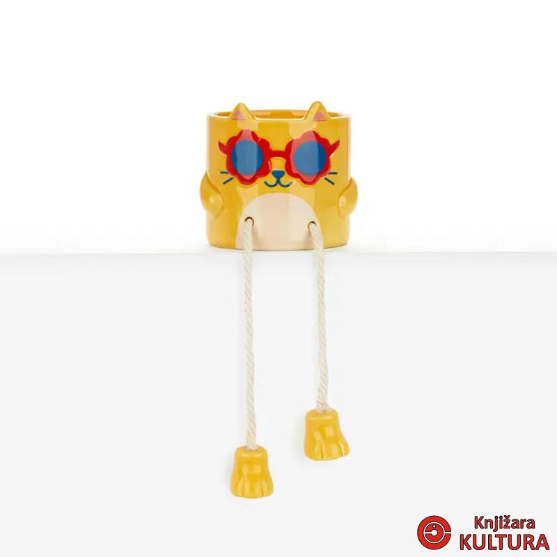 MALA SAKSIJA ZA CVEĆE COOL CAT YELLOW 