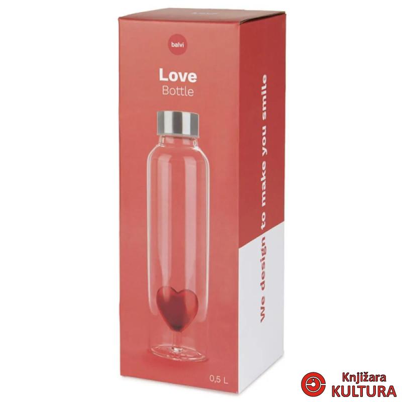 BOCA ATLANTIS LOVE 0.5 L RED STAKLO 