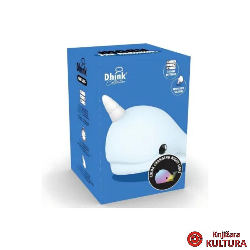 SILIKONSKA NOĆNA LAMPICA – PLAVI NARVAL 