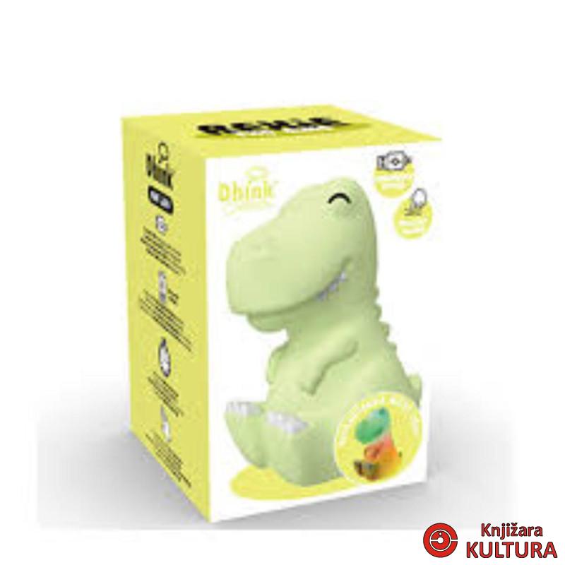 SILIKONSKA NOĆNA LAMPICA – PUNJIVA – DIZAJN DINOSAURA 