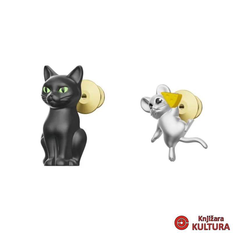 MODNI PIN – SET OD 2 PINA – MAČKA I MIŠ U POTJERI 