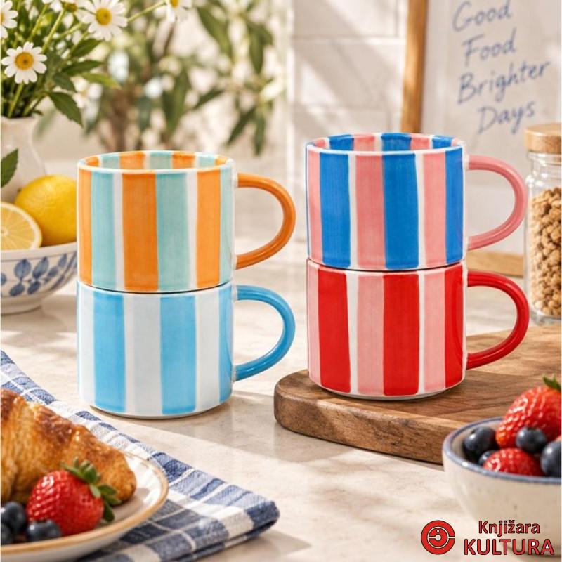 Šolje koje se slažu Stripes , set 2, 2 različita LP77768 