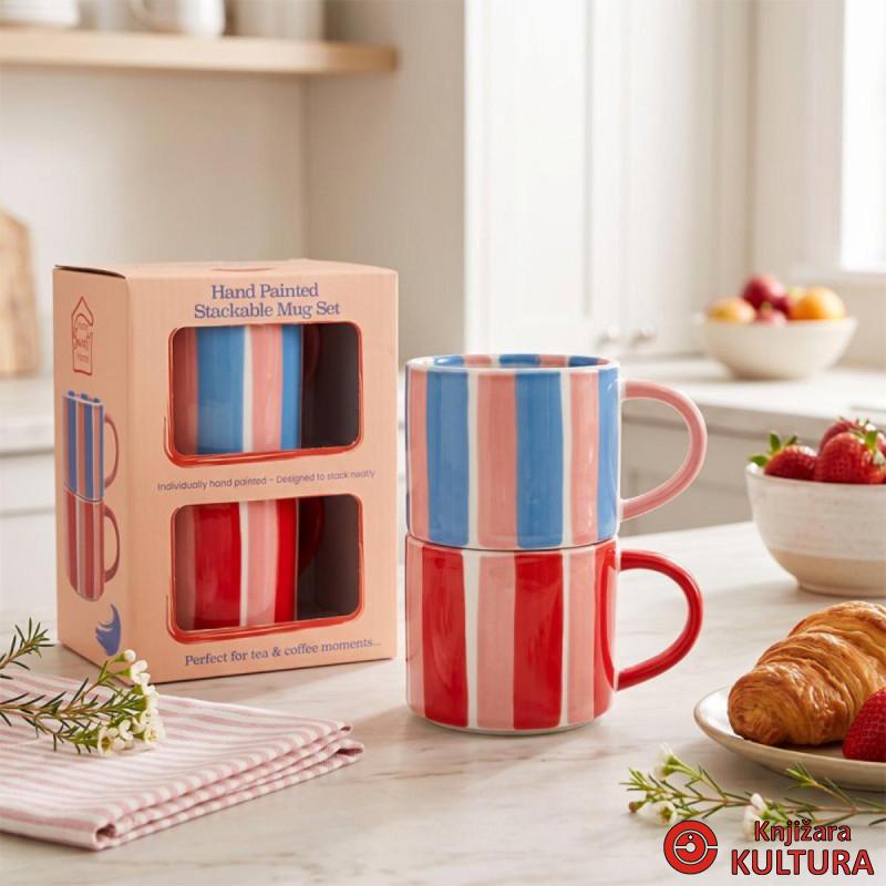 Šolje koje se slažu Stripes, set 2 LP77766 