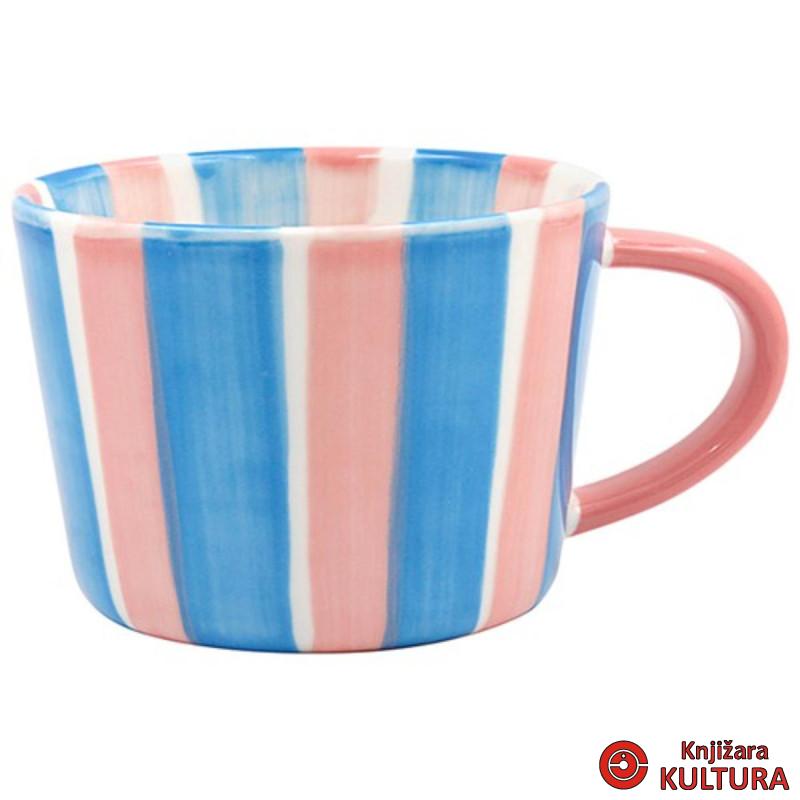 Šolja, plava i roza Stripes LP77757 