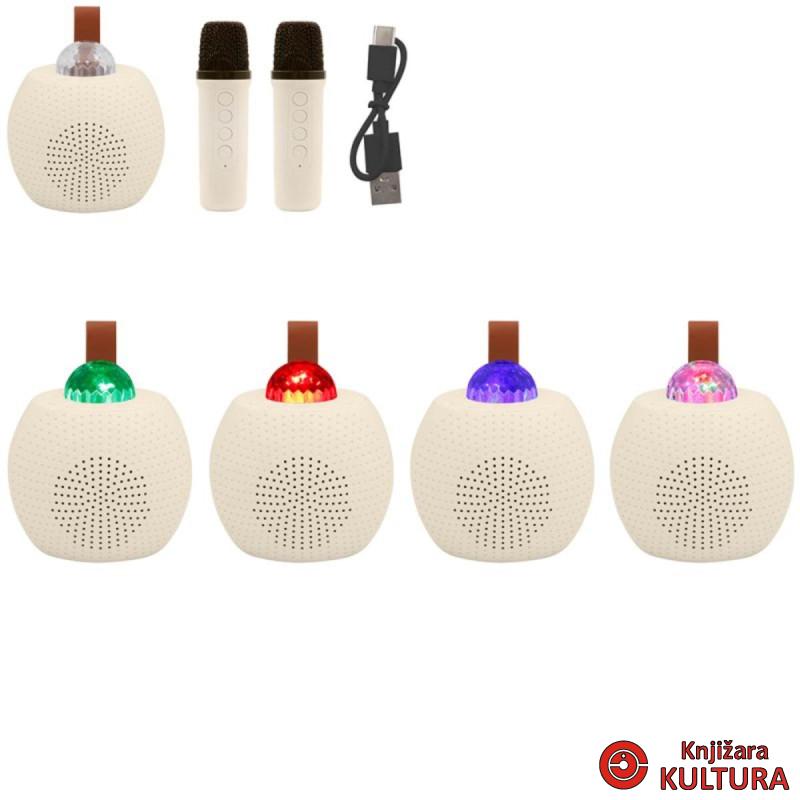 Karaoke disko, 2 mikrofona, bež LP60681 