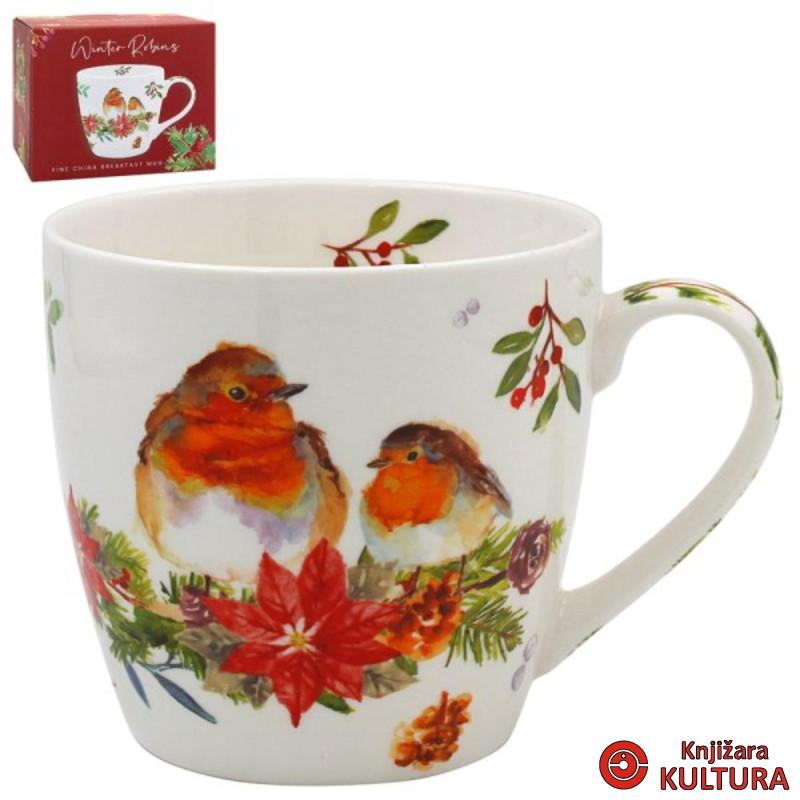 Šolja za doručak Winter Robins LP55137 