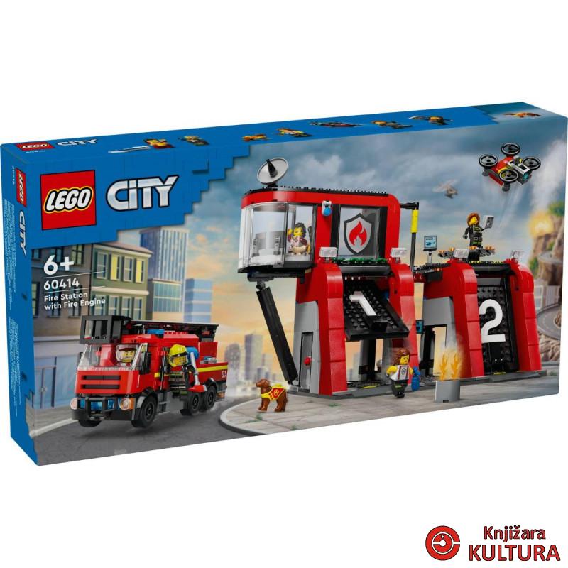 LEGO VATROGASNA STANICA SA KAMIONOM 