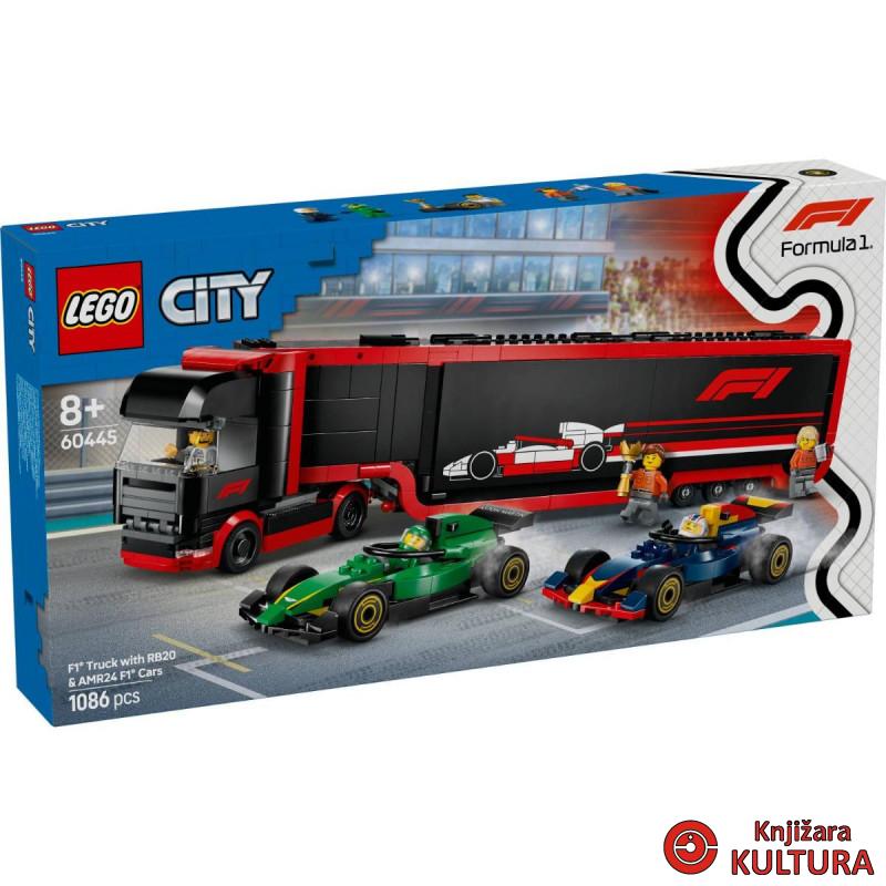 LEGO KAMION ZA F1 S AUTIMA RB20 I AMR24 