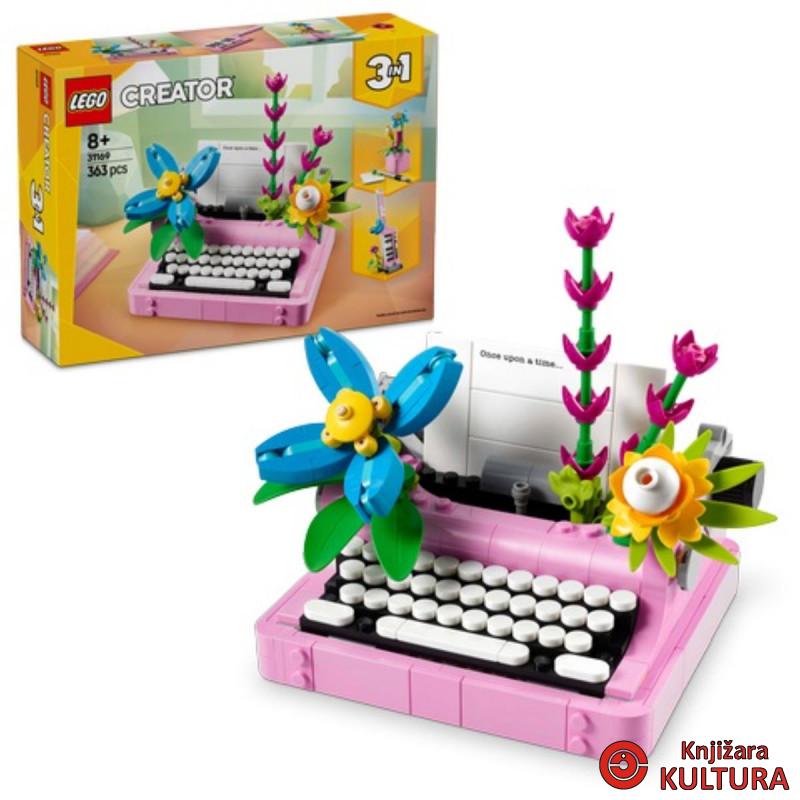 LEGO PISAĆI STROJ S CVIJEĆEM 