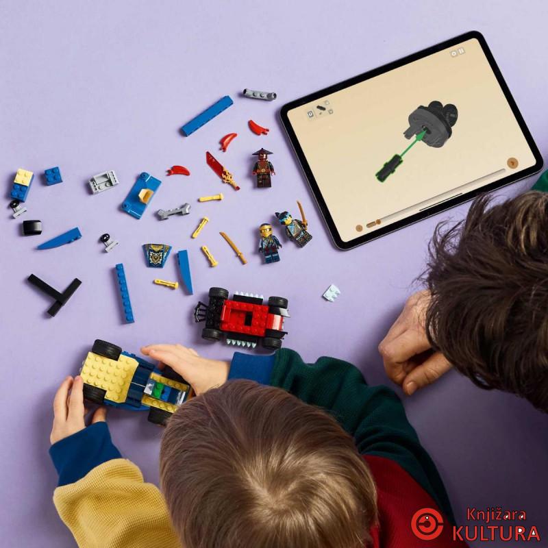 LEGO NINJAGO DVOBOJ TRKAĆIH AUTOMOBILA ROGUE  vs DRIXA 4+ 