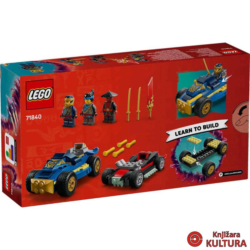 LEGO NINJAGO DVOBOJ TRKAĆIH AUTOMOBILA ROGUE  vs DRIXA 4+ 